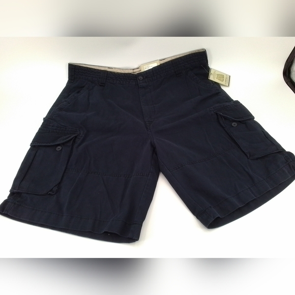Nwt Classic HERITAGE CHINO Men's Y2K Fatigue Cargo Shorts - SZ 42 W Navy Blue - Picture 1 of 5